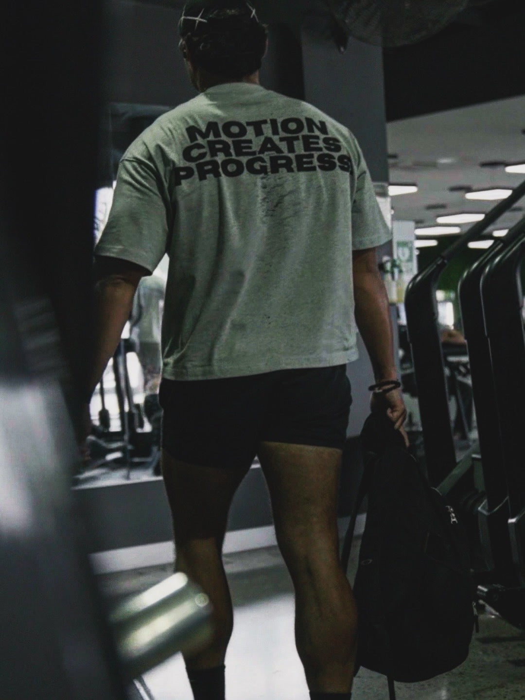 Motion Creates Progress Heavyweight Box Fit Tee