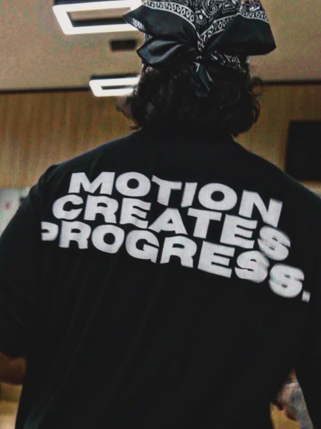 Motion Creates Progress Heavyweight Box Fit Tee